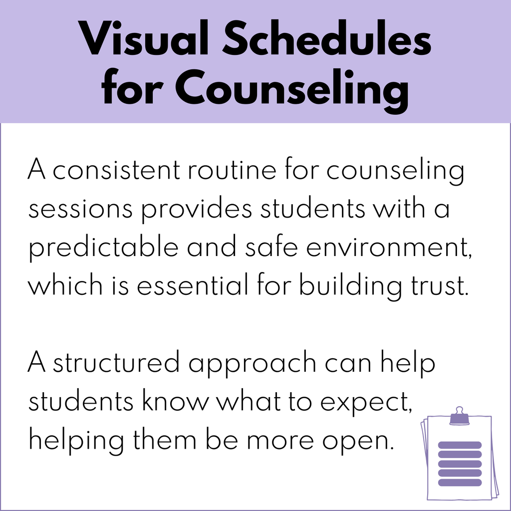 Build Routine Counselling Visual Schedule for Individual or Group Counseling Routines โ Social ...
