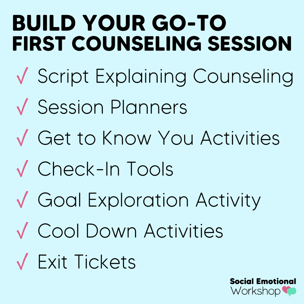 First Counseling Session Activities | Intake Form | Individual Counseling