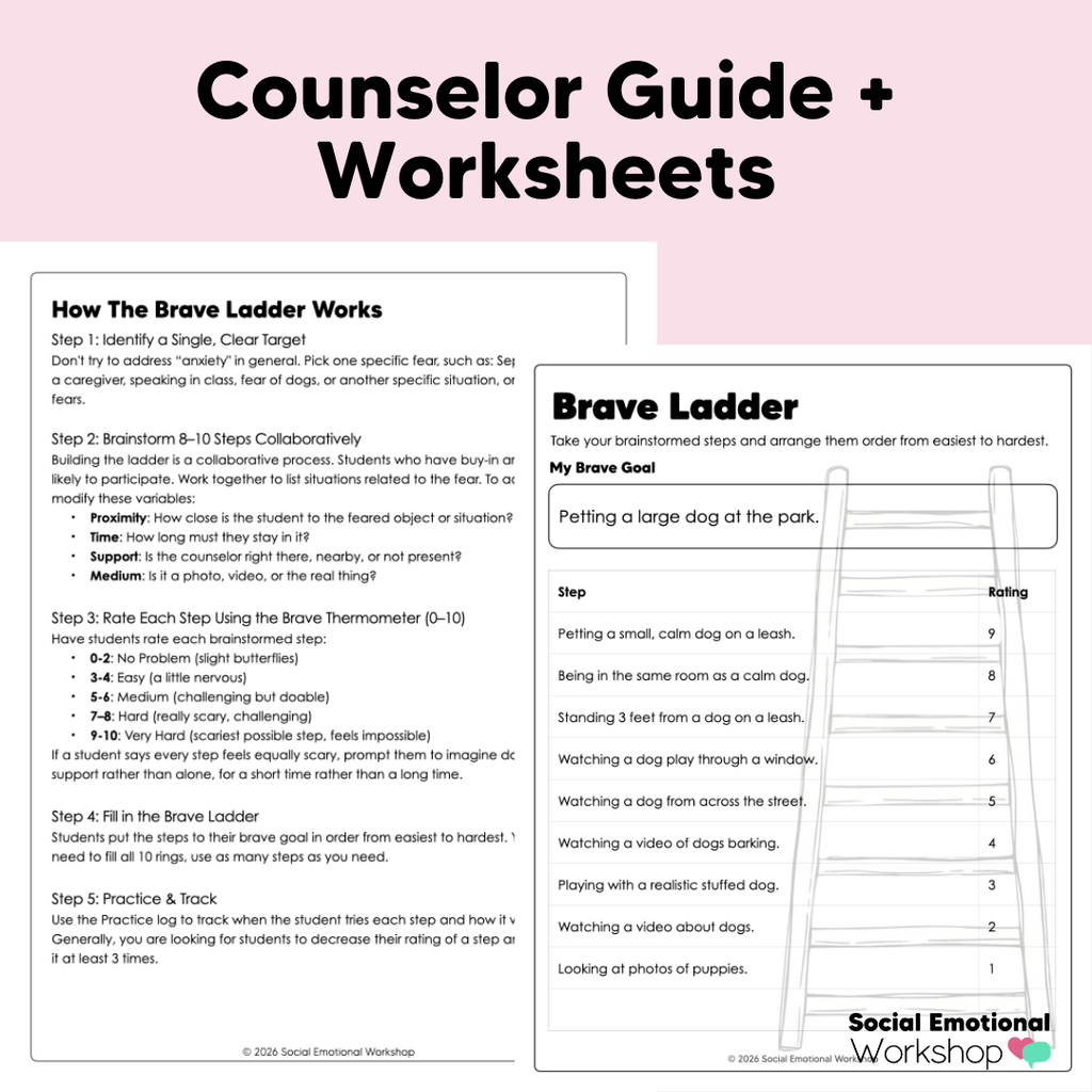 Brave Ladder | Gradual Exposure Counseling Intervention for Fear + Anxiety CBT