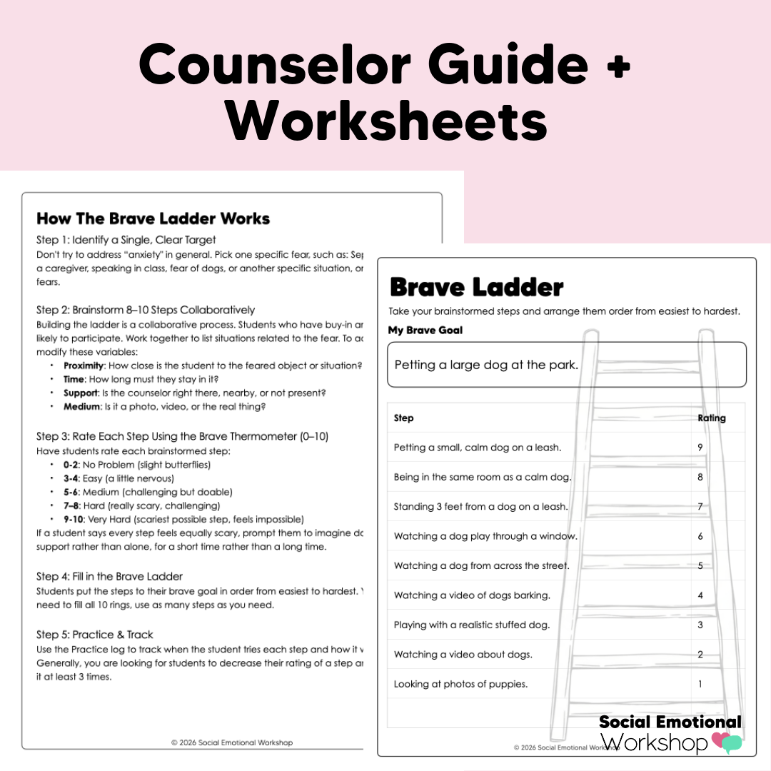 Brave Ladder | Gradual Exposure Counseling Intervention for Fear + Anxiety CBT