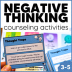 Negative Thinking Counseling Activities | CBT Cognitive Distortions & Reframing Automatic Negative Thoughts
