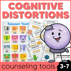 Cognitive Distortions + Automatic Negative Thoughts | Counseling Tools + Posters