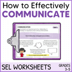 Assertive Communication Skills & SEL Worksheets | Social Skills Activities