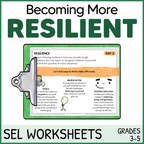 Resiliency, Grit, and Growth Mindset - Quick SEL Worksheets