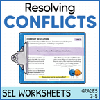 Conflict Resolution Activities | Social Skills Scenarios | SEL Worksheets