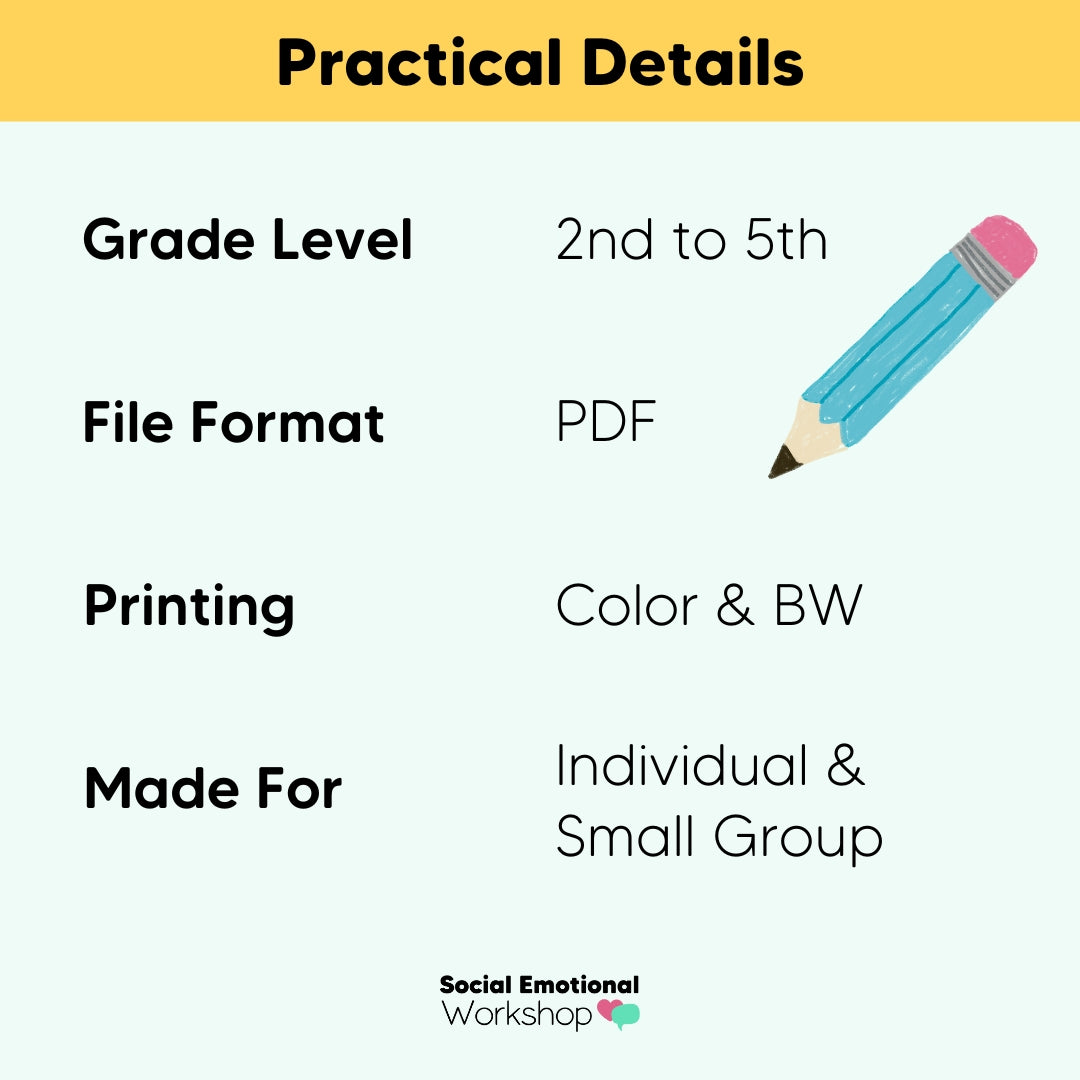 Connecting Thoughts, Feelings, & Actions | CBT Counseling Activities & Lesson
