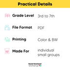 Catch, Check, Challenge, and Change Negative Thinking | CBT Mental Health Worksheets + Cognitive Distortion Visuals