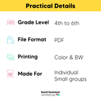 Positive Self Talk Activity for Helpful Thinking | Bright Thoughts Minibook | CBT Counseling Worksheets