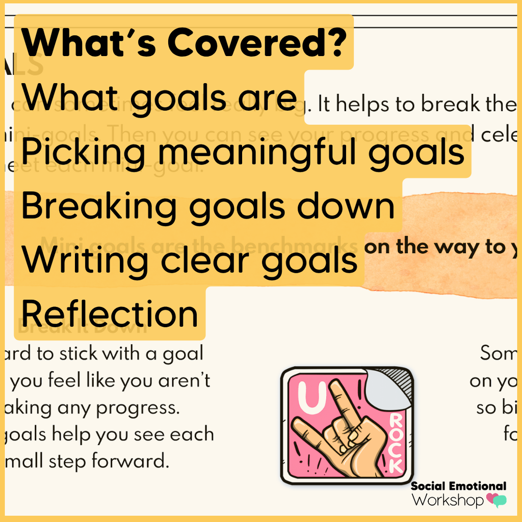 Goal Setting Worksheets and SMART Goal Activities for Students - SEL Worksheets
