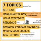 Self Management SEL Worksheets - Regulation, Goal Setting, Using Strategies, Good Choices