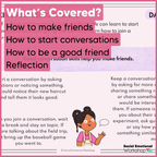 Making Friends Social Skills Activities - How to be a Good Friend - Friendship SEL Worksheets