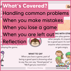 Handling Everyday Problems - Making Mistakes, Left Out, Losing - SEL Worksheets