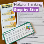 Positive Self-Talk & Negative Thinking Bundle | CBT Counseling Activities for Anxiety & Anger | Grades 3-7