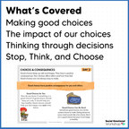 Choices & Consequences Lessons - Making Good Choices Activities - SEL Worksheets