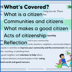 Citizenship - Being a Good Citizen Activities SEL Worksheets Community