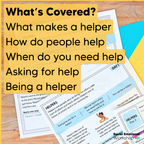 Asking for Help and Giving Help - SEL Worksheets Low Prep