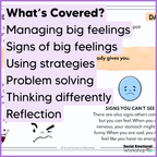 Identifying and Managing Feelings - Emotional Regulation SEL Worksheets