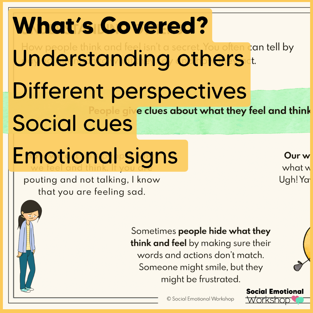Perspective Taking Scenarios - Social Skills SEL Worksheets