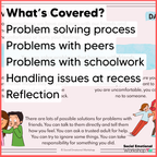 Social Problem Solving, Social Skills Scenarios - Decision Making SEL Worksheets