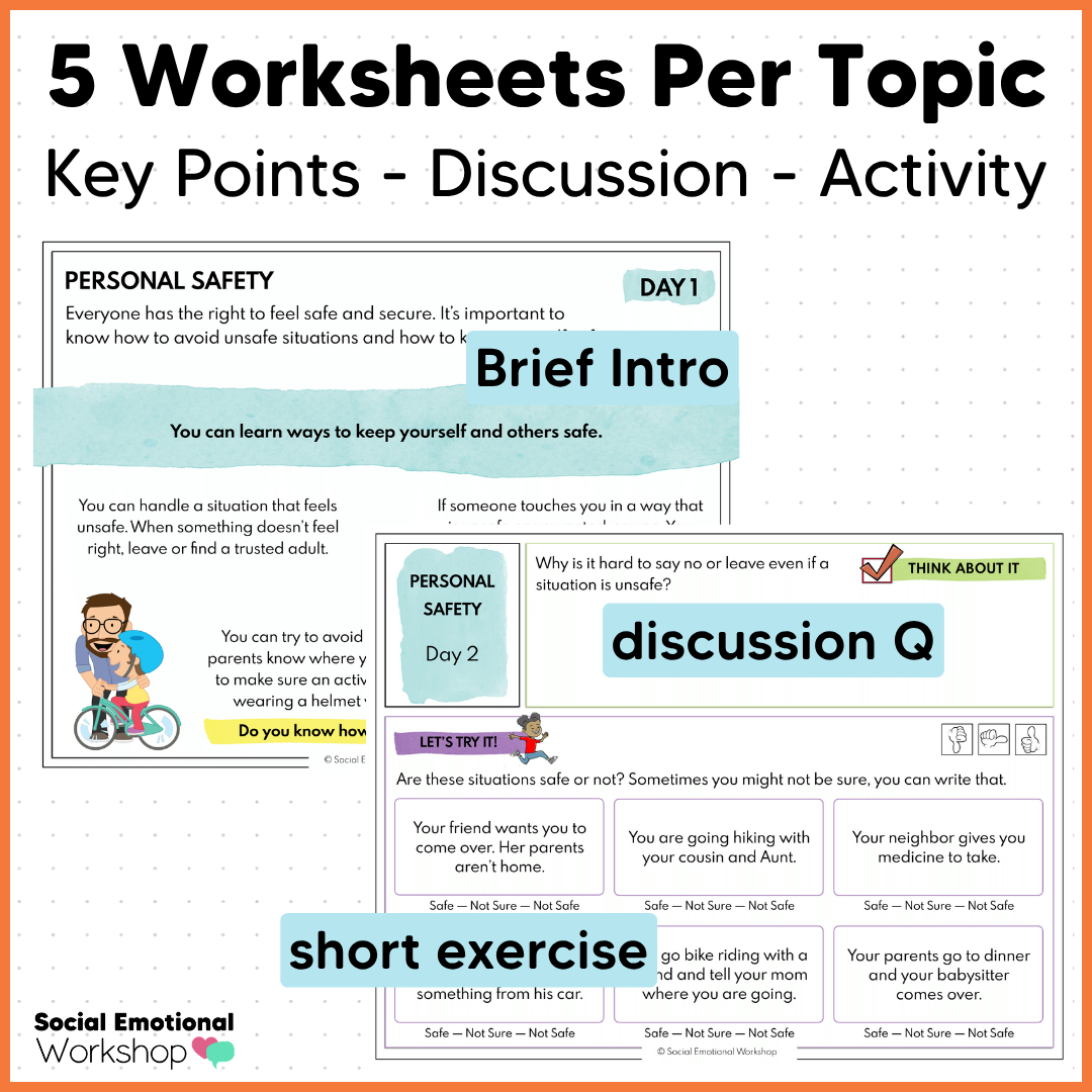 Decision Making, Problem Solving, Making Good Choices - SEL Worksheets