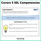 SEL Worksheets Bundle for Grades 3-5 - 35 Topics of No-Prep SEL Activitie - Print & Digital - Counseling & Classroom