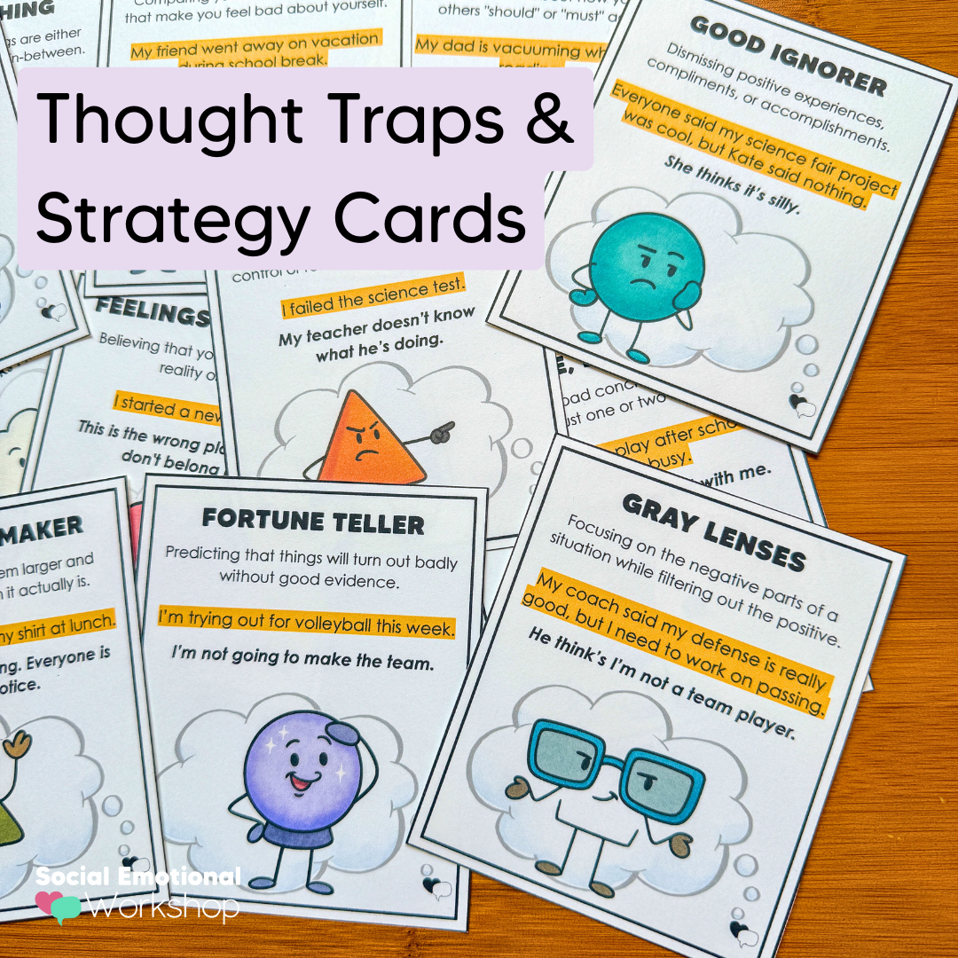 Reframing Negative Thoughts to Positive Self-Talk | Counseling CBT Activities Changing Negative Thinking Vol2