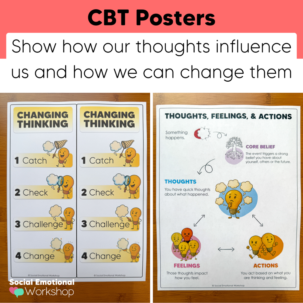 Cognitive Distortions + Automatic Negative Thoughts | Counseling Tools + Posters