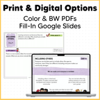 Including Others, Being Kind, Community - SEL Worksheets