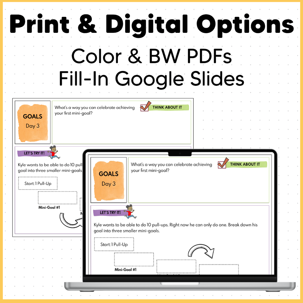 Goal Setting Worksheets and SMART Goal Activities for Students - SEL Worksheets