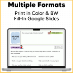 Asking for Help and Giving Help - SEL Worksheets Low Prep