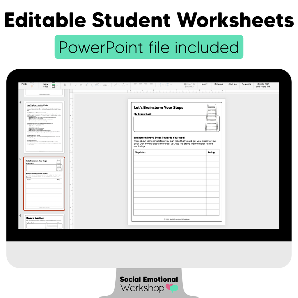 Brave Ladder | Gradual Exposure Counseling Intervention for Fear + Anxiety CBT