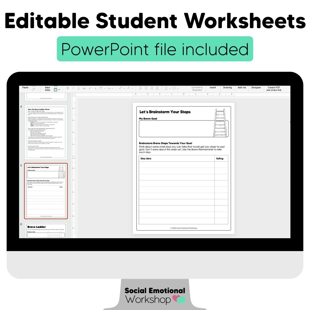 Brave Ladder | Gradual Exposure Counseling Intervention for Fear + Anxiety CBT