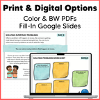 Social Problem Solving, Social Skills Scenarios - Decision Making SEL Worksheets