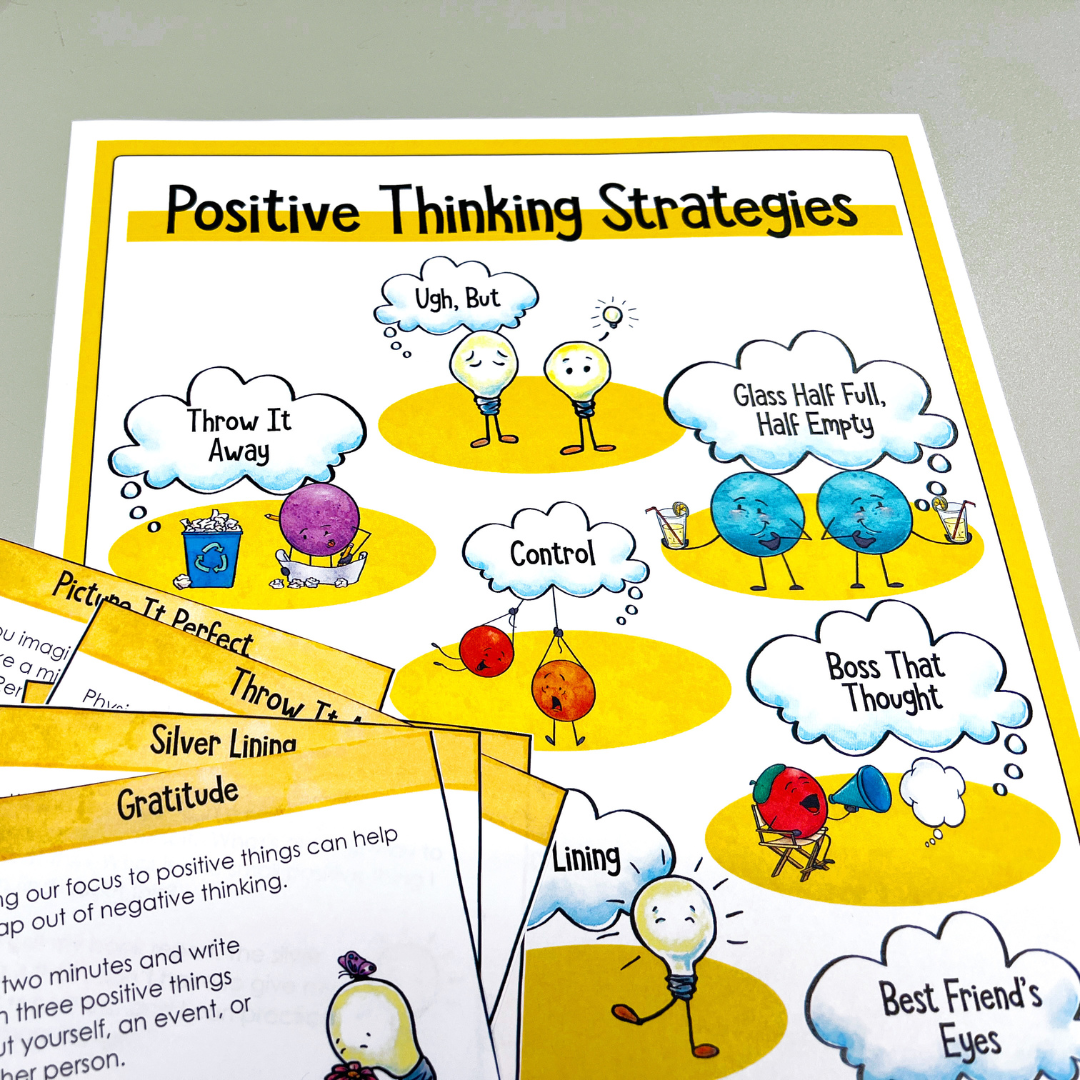 Practicing Positive Thinking Positive Self Talk Craft & Activity | Spring Counseling Positive ...