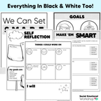 SMART Goal Setting Lessons with Activities, Templates, + Teaching Slides