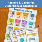 Negative Thinking Counseling Activities | CBT Cognitive Distortions & Reframing Automatic Negative Thoughts