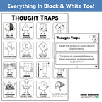 Negative Thinking Counseling Activities | CBT Cognitive Distortions & Reframing Automatic Negative Thoughts