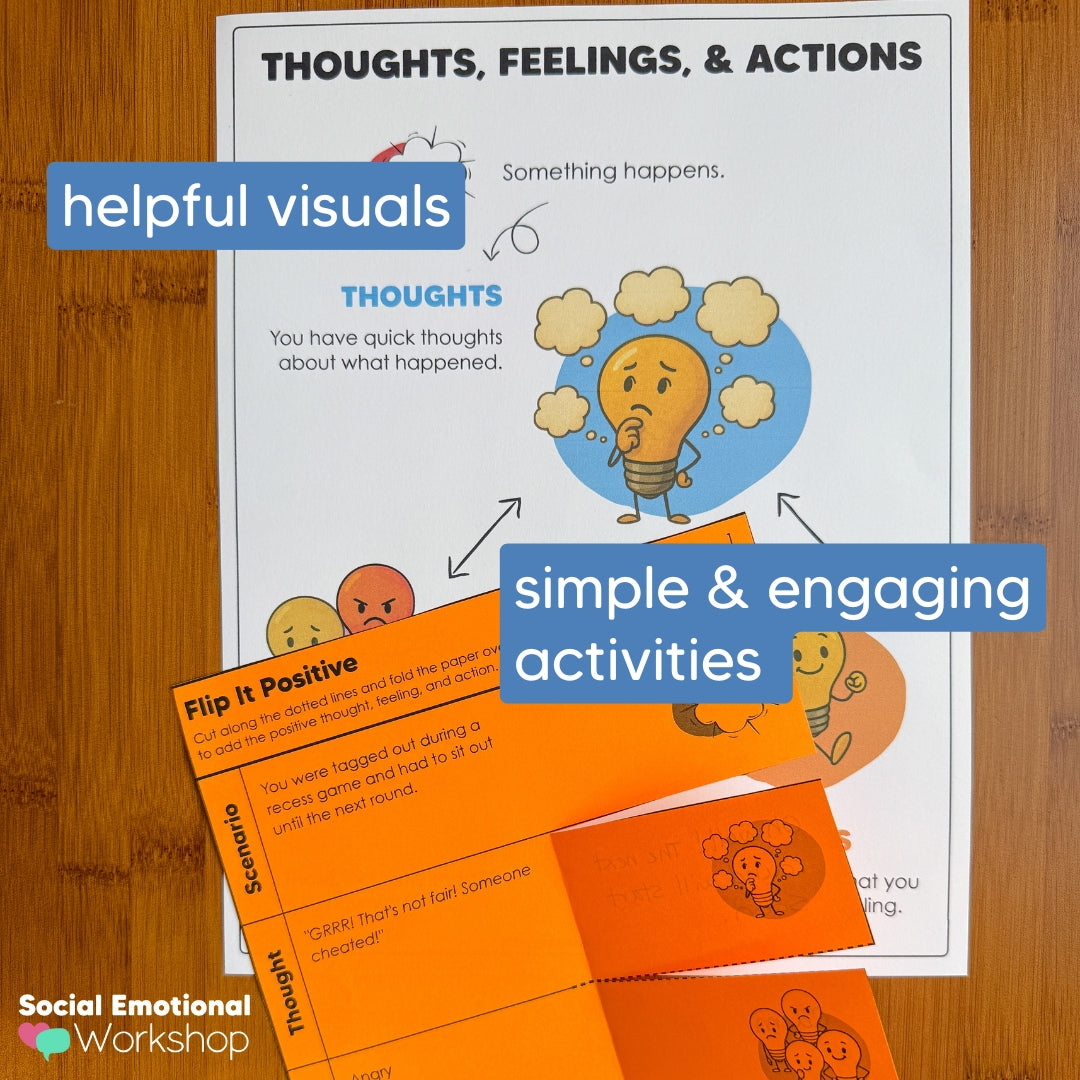 Negative Thinking Counseling Activities | CBT Cognitive Distortions & Reframing Automatic Negative Thoughts