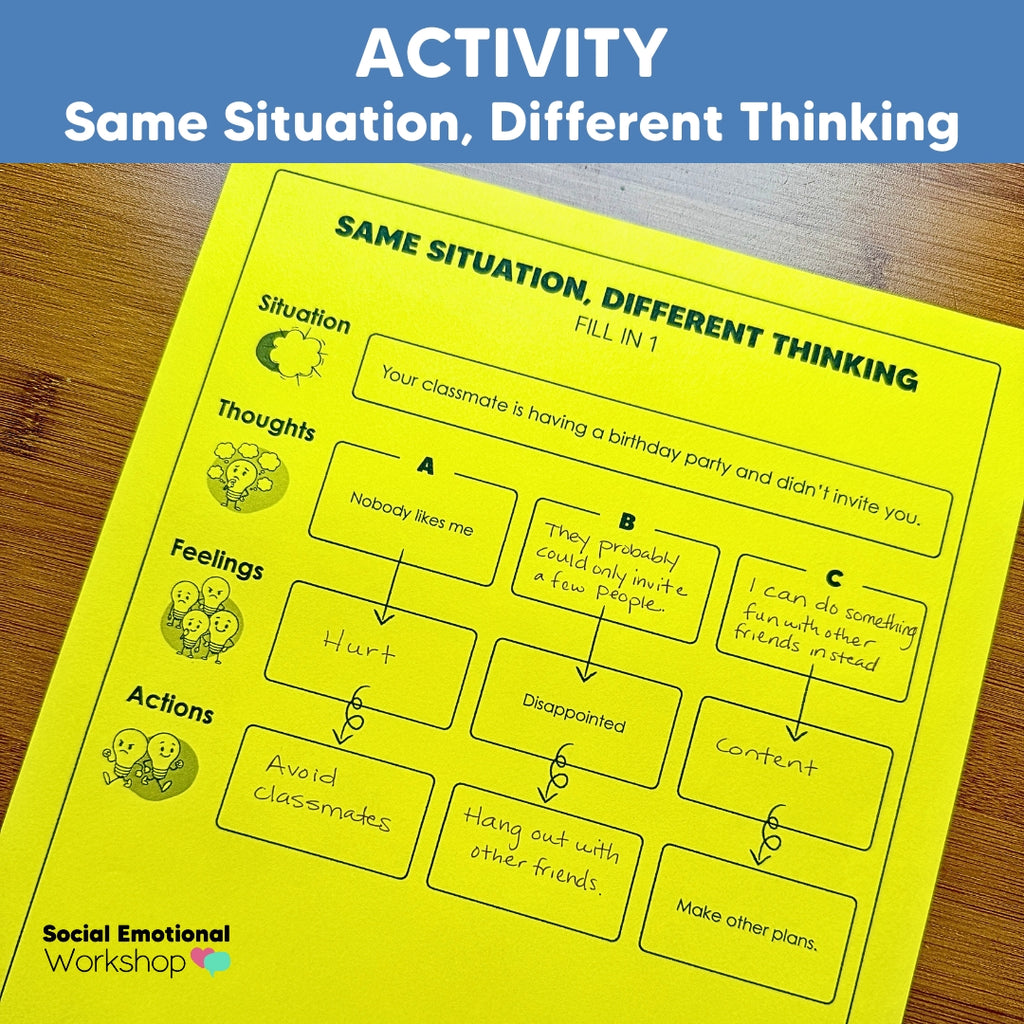 Negative Thinking Counseling Activities | CBT Cognitive Distortions & Reframing Automatic Negative Thoughts