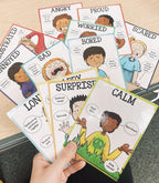 Feelings Posters, Cards, Charts, Worksheets | Identifying Emotions Activities and Office Decor
