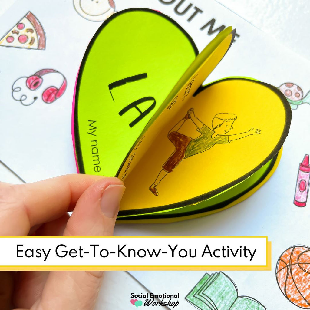 All About Me Craft Activity for Small Groups and Back to School Media Social Emotional Workshop
