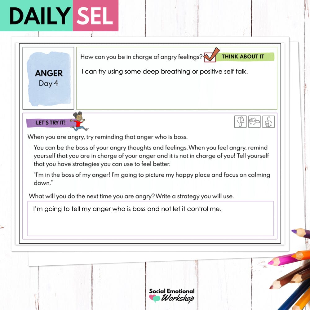 Anger Social Emotional Learning Activities - SEL for Distance Learning Media Social Emotional Workshop