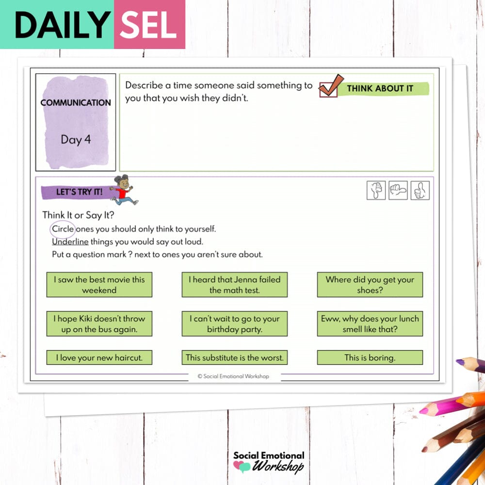 Assertive Communication Skills Lessons and Worksheets Media Social Emotional Workshop