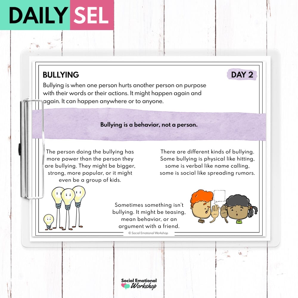 Bullying - SEL Activities for Distance Learning Media Social Emotional Workshop