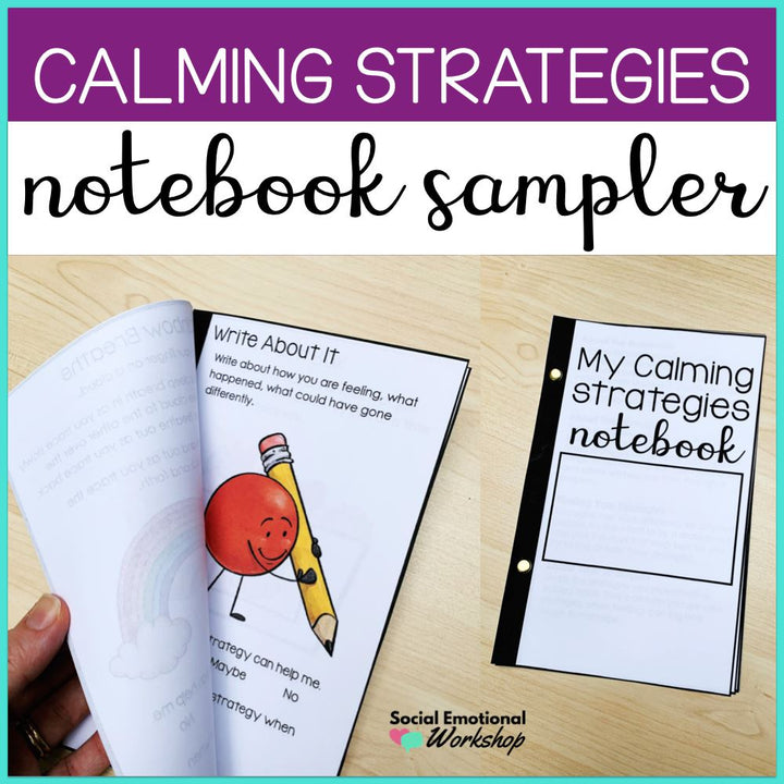 Calming Strategies Notebook Sampler Media Social Emotional Workshop