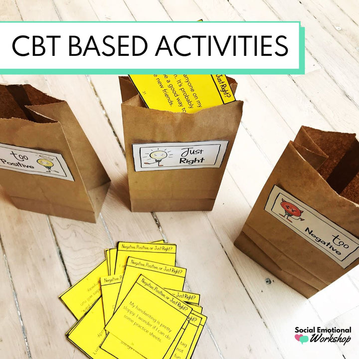 CBT Activities Bundle for Individual and Small Group Counseling Media Social Emotional Workshop
