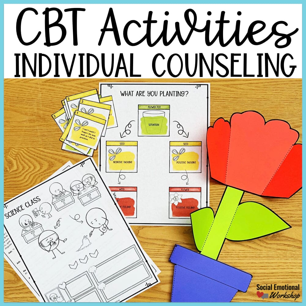CBT Activities for Individual Counseling: Connecting Thoughts and Feelings Media Social Emotional Workshop