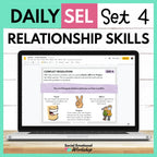 Daily Social Emotional Learning Activities - Set 4 - Relationship Skills Media Social Emotional Workshop