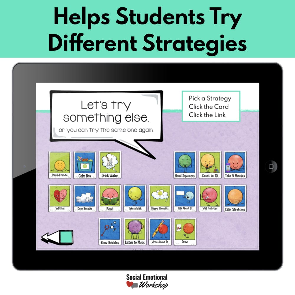 Digital Calm Corner for School or Home Distance Learning Media Social Emotional Workshop