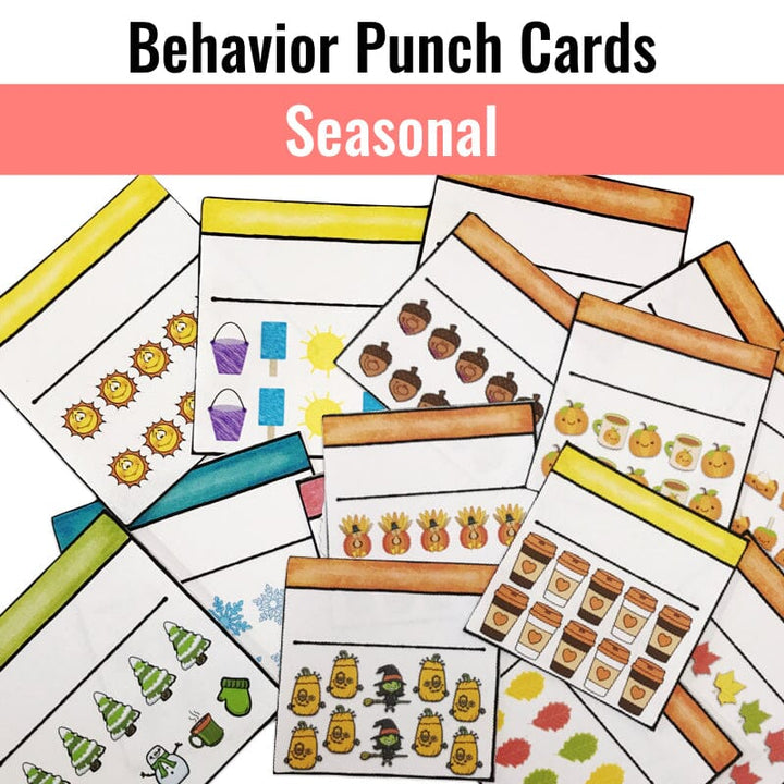 Editable Behavior Punch Cards for Classroom Management Media Social Emotional Workshop